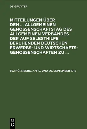 [unknown] |  Nürnberg, am 19. und 20. September 1918 | eBook | Sack Fachmedien