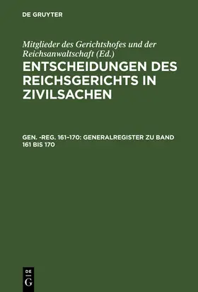 Schock |  Generalregister zu Band 161 bis 170 | Buch |  Sack Fachmedien