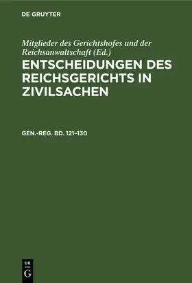Müller |  Generalregister zum hunderteinundzwanzigsten bis hundertdreißigsten Bande | Buch |  Sack Fachmedien