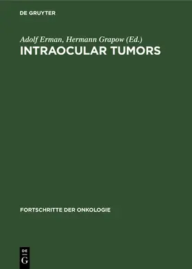 Blodi / Lommatzsch |  Intraocular Tumors | Buch |  Sack Fachmedien