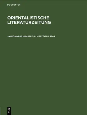  März/April 1944 | Buch |  Sack Fachmedien