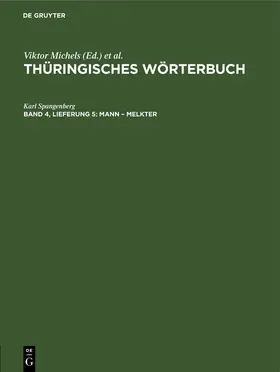 Spangenberg |  Mann - Melkter | Buch |  Sack Fachmedien
