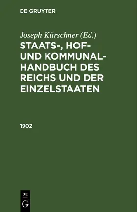 Kürschner | 1902 | Buch | 978-3-11-263979-5 | www2.sack.de