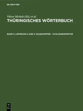 Rosenkranz / Spanenberg / Schäftlein | Sauerampfer - Schlangenspritze | Buch | 978-3-11-265277-0 | sack.de