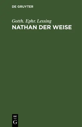 Lessing | Nathan der Weise | Buch | 978-3-11-266273-1 | sack.de