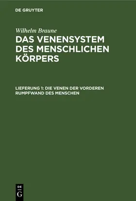 Fenwick |  Die Venen der vorderen Rumpfwand des Menschen | Buch |  Sack Fachmedien