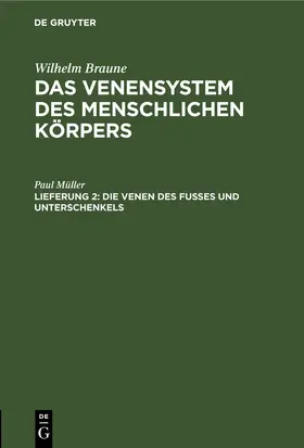 Müller | Die Venen des Fusses und Unterschenkels | E-Book | sack.de