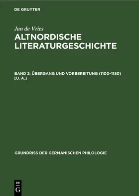 Vries | Übergang und Vorbereitung (1100-1150) [u. a.] | Buch | 978-3-11-266819-1 | sack.de