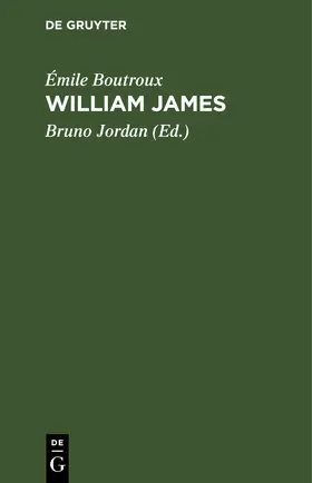 Boutroux / Jordan |  William James | Buch |  Sack Fachmedien