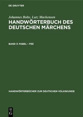 Mackensen / Bolte |  Fabel - Fee | Buch |  Sack Fachmedien