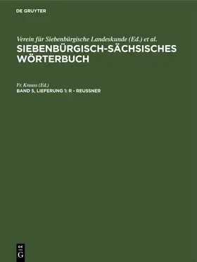 Roth / Krauss |  R - Reussner | Buch |  Sack Fachmedien