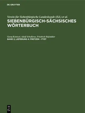 Keintzel / Hofstädter / Schullerus |  fretzen - Fyst | Buch |  Sack Fachmedien