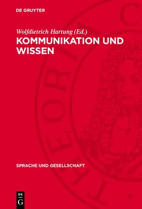 Hartung |  Kommunikation und Wissen | Buch |  Sack Fachmedien