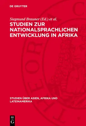 Ochotina / Brauner |  Studien zur nationalsprachlichen Entwicklung in Afrika | Buch |  Sack Fachmedien