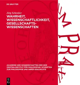 Schreiter |  Wahrheit, Wissenschaftlichkeit, Gesellschaftswissenschaften | eBook | Sack Fachmedien