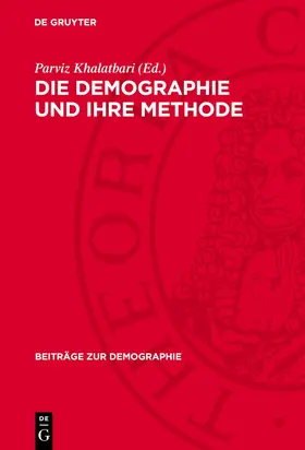 Khalatbari |  Die Demographie und ihre Methode | Buch |  Sack Fachmedien