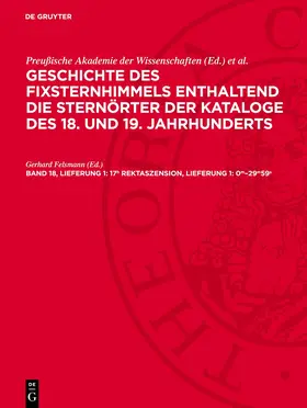 Felsmann |  17h Rektaszension, Lieferung 1: 0m–29m59s | eBook | Sack Fachmedien