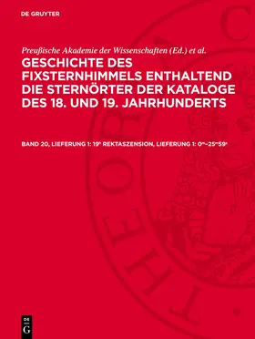  19h Rektaszension, Lieferung 1: 0m–25m59s | eBook | Sack Fachmedien