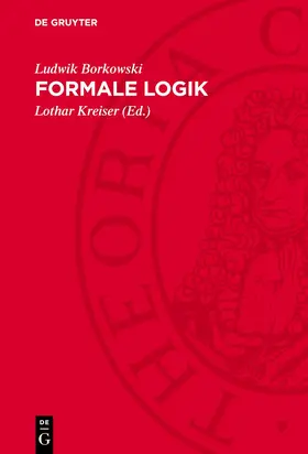 Borkowski / Kreiser |  Formale Logik | eBook | Sack Fachmedien