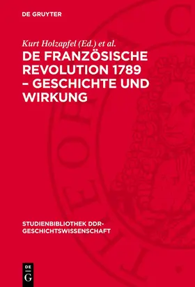 Holzapfel / Middell |  De französische Revolution 1789 – Geschichte und Wirkung | eBook | Sack Fachmedien
