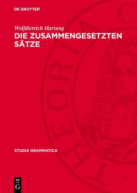 Hartung |  Die zusammengesetzten Sätze | Buch |  Sack Fachmedien