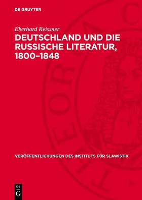 Reissner |  Deutschland und die russische Literatur, 1800–1848 | eBook | Sack Fachmedien