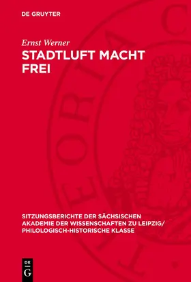 Werner |  Stadtluft macht Frei | Buch |  Sack Fachmedien