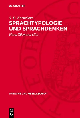 Kaznelson / Zikmund |  Sprachtypologie und Sprachdenken | eBook | Sack Fachmedien