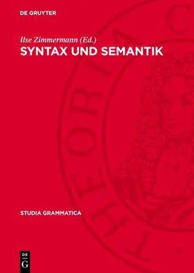 Zimmermann |  Syntax und Semantik | Buch |  Sack Fachmedien