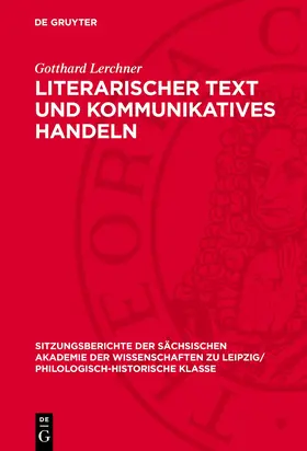 Lerchner |  Literarischer Text und kommunikatives Handeln | Buch |  Sack Fachmedien