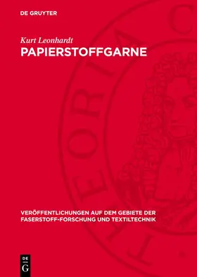 Leonhardt |  Papierstoffgarne | eBook | Sack Fachmedien