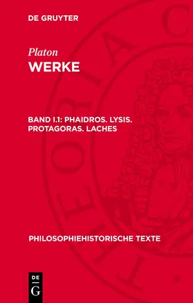 Platon |  Phaidros. Lysis. Protagoras. Laches | Buch |  Sack Fachmedien