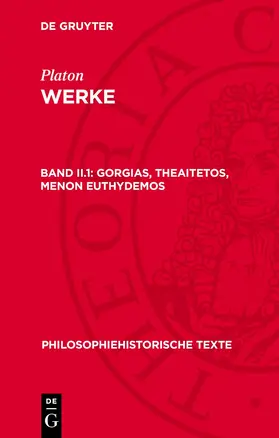 Platon |  Gorgias, Theaitetos, Menon Euthydemos | Buch |  Sack Fachmedien