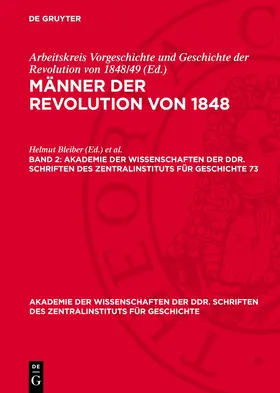 Bleiber / Schmidt / Weber |  Männer der Revolution von 1848. Band 2 | Buch |  Sack Fachmedien