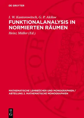 Kantorowitsch / Akilow / Müller | Funktionalanalysis in normierten Räumen | E-Book | www2.sack.de