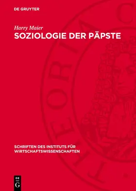 Maier |  Soziologie der Päpste | Buch |  Sack Fachmedien