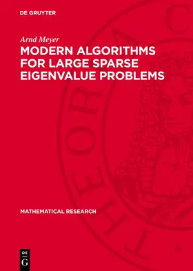 Meyer |  Modern Algorithms for Large Sparse Eigenvalue Problems | Buch |  Sack Fachmedien
