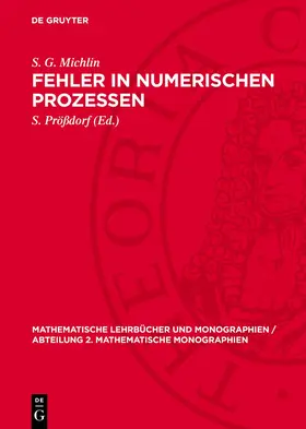 Michlin / Prößdorf |  Fehler in numerischen Prozessen | Buch |  Sack Fachmedien