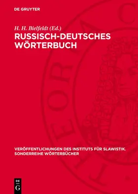 Bielfeldt |  Russisch-deutsches Wörterbuch | eBook | Sack Fachmedien