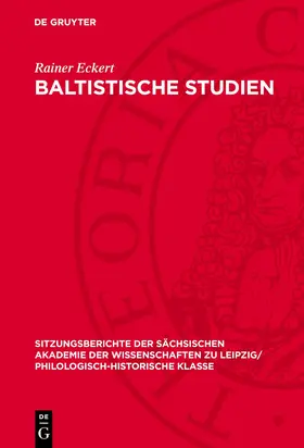 Eckert |  Baltistische Studien | Buch |  Sack Fachmedien