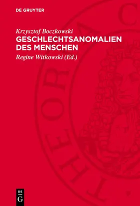 Boczkowski / Witkowski |  Geschlechtsanomalien des Menschen | eBook | Sack Fachmedien