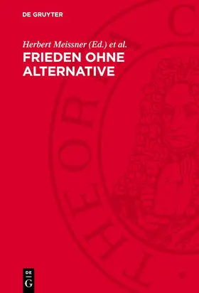 Meissner / Lohs |  Frieden ohne Alternative | eBook | Sack Fachmedien