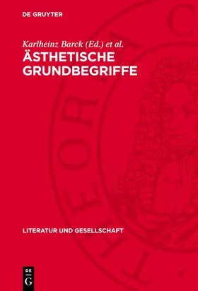 Barck / Thierse / Fontius |  Ästhetische Grundbegriffe | Buch |  Sack Fachmedien