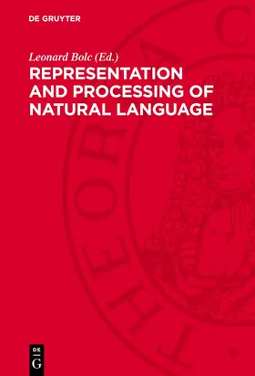 Bolc |  Representation and Processing of Natural Language | Buch |  Sack Fachmedien