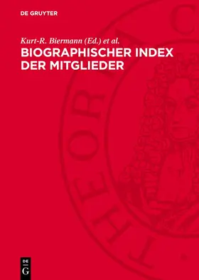 Biermann / Dunken |  Biographischer Index der Mitglieder | eBook | Sack Fachmedien