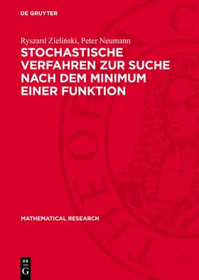 Zielinski / Zielinski / Neumann | Stochastische Verfahren zur Suche nach dem Minimum einer Funktion | E-Book | sack.de