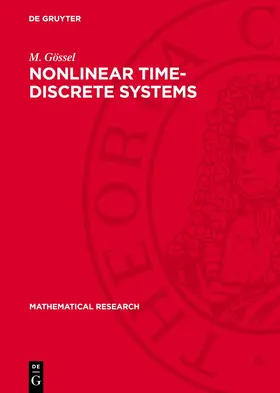 Gössel |  Nonlinear Time-discrete Systems | Buch |  Sack Fachmedien