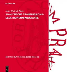 Bauer |  Analytische Transmissionselektronenmikroskopie | eBook | Sack Fachmedien