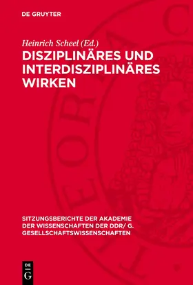 Scheel |  Disziplinäres und interdisziplinäres Wirken | eBook | Sack Fachmedien