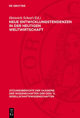 Scheel | Neue Entwicklungstendenzen in der heutigen Weltwirtschaft | E-Book | sack.de